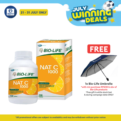 Bio-life Nat C 1000 150s | Boost Up Immunity Bio-life