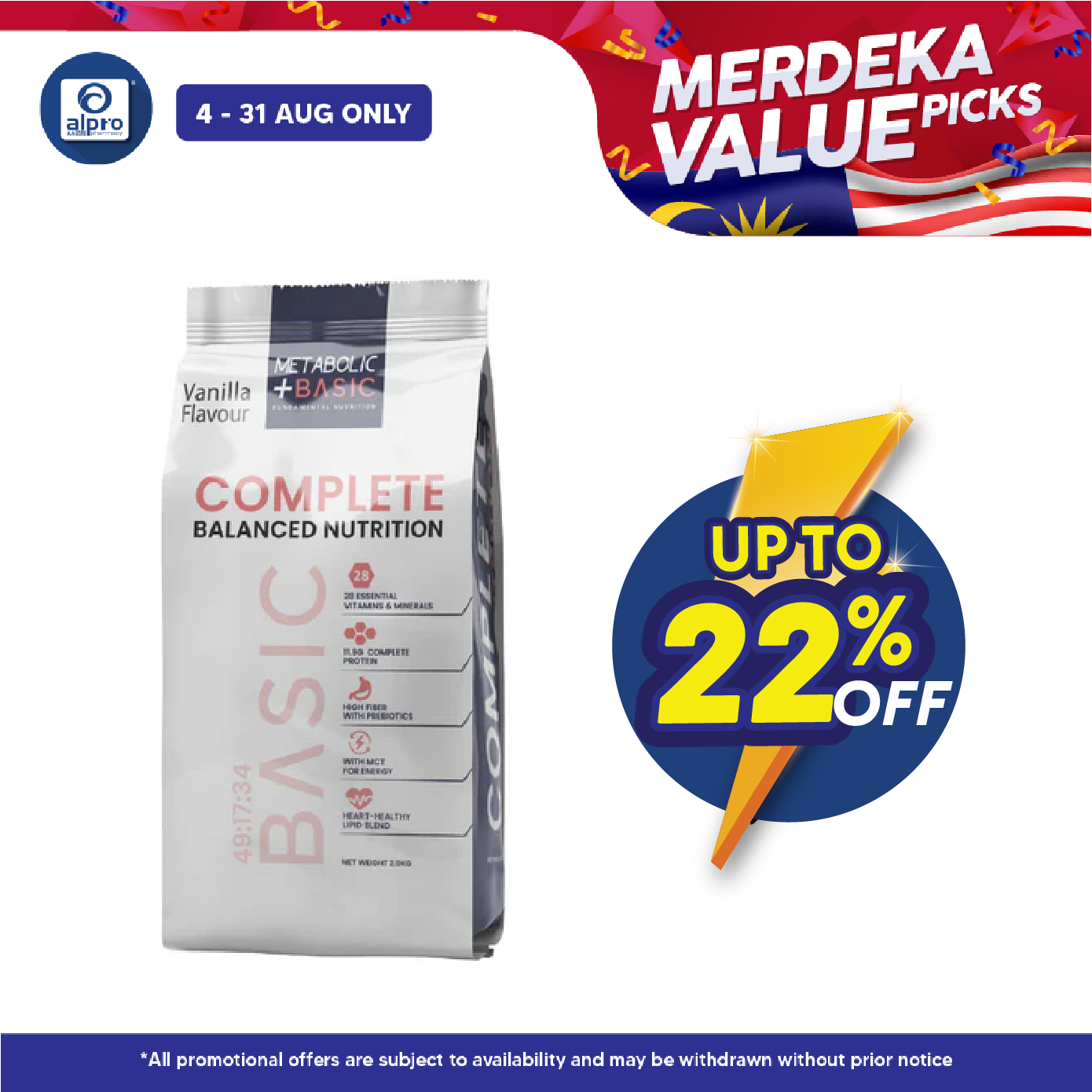 Metabolic + Basic 2.9 kg | Complete & Balanced Nutrition Value Pack