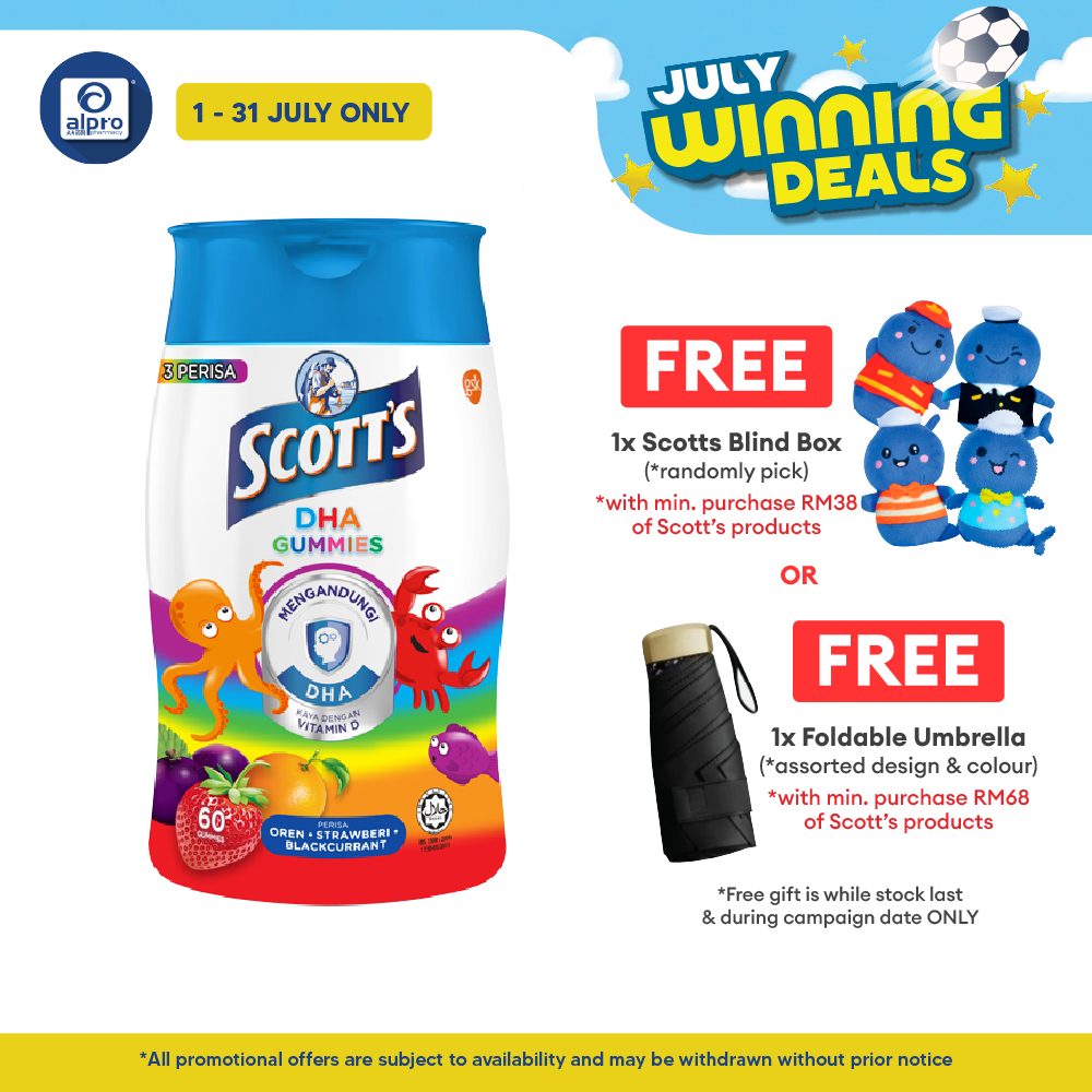Scotts DHA Gummies Assorted 60s | Brain Health Scotts