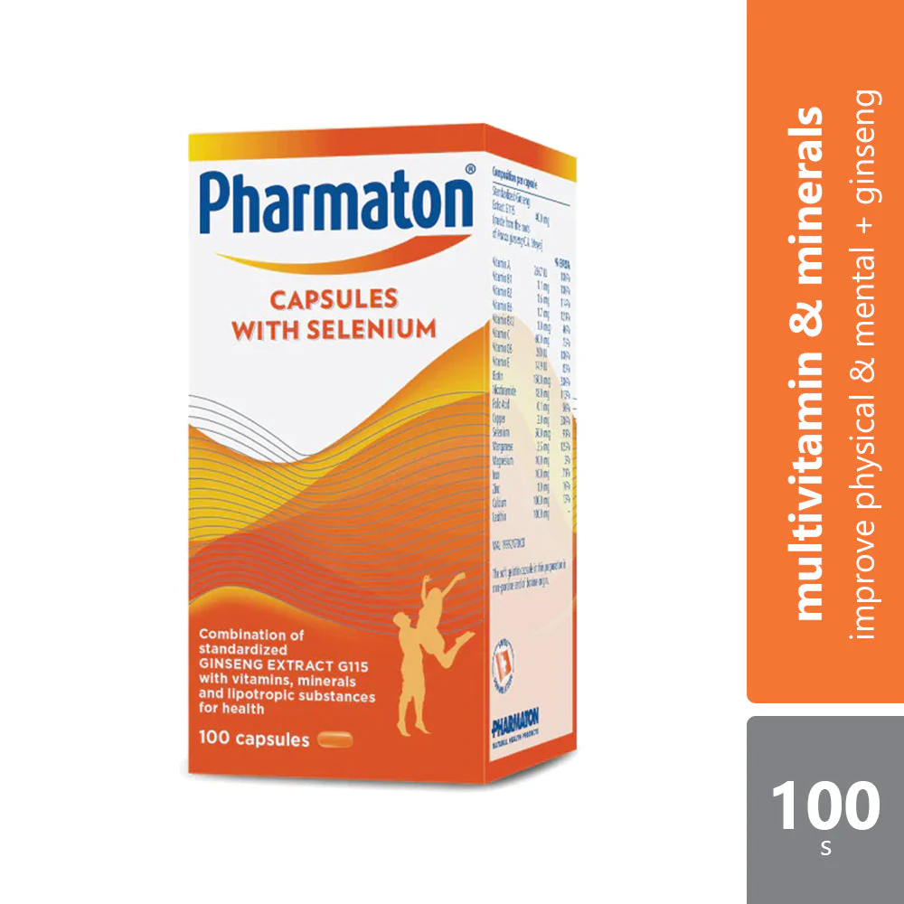 Pharmaton Capsule Multivitamin & Minerals + Ginseng  100s | Enhance Physical Performance (Exp: 31/03/2026) Pharmaton