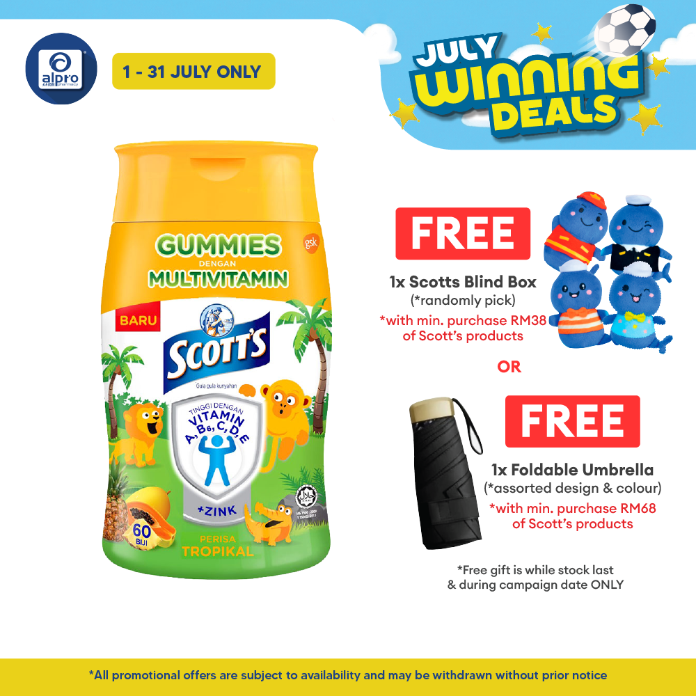Scotts Multivitamin Gummies Tropical 60s | Kids Health Scotts