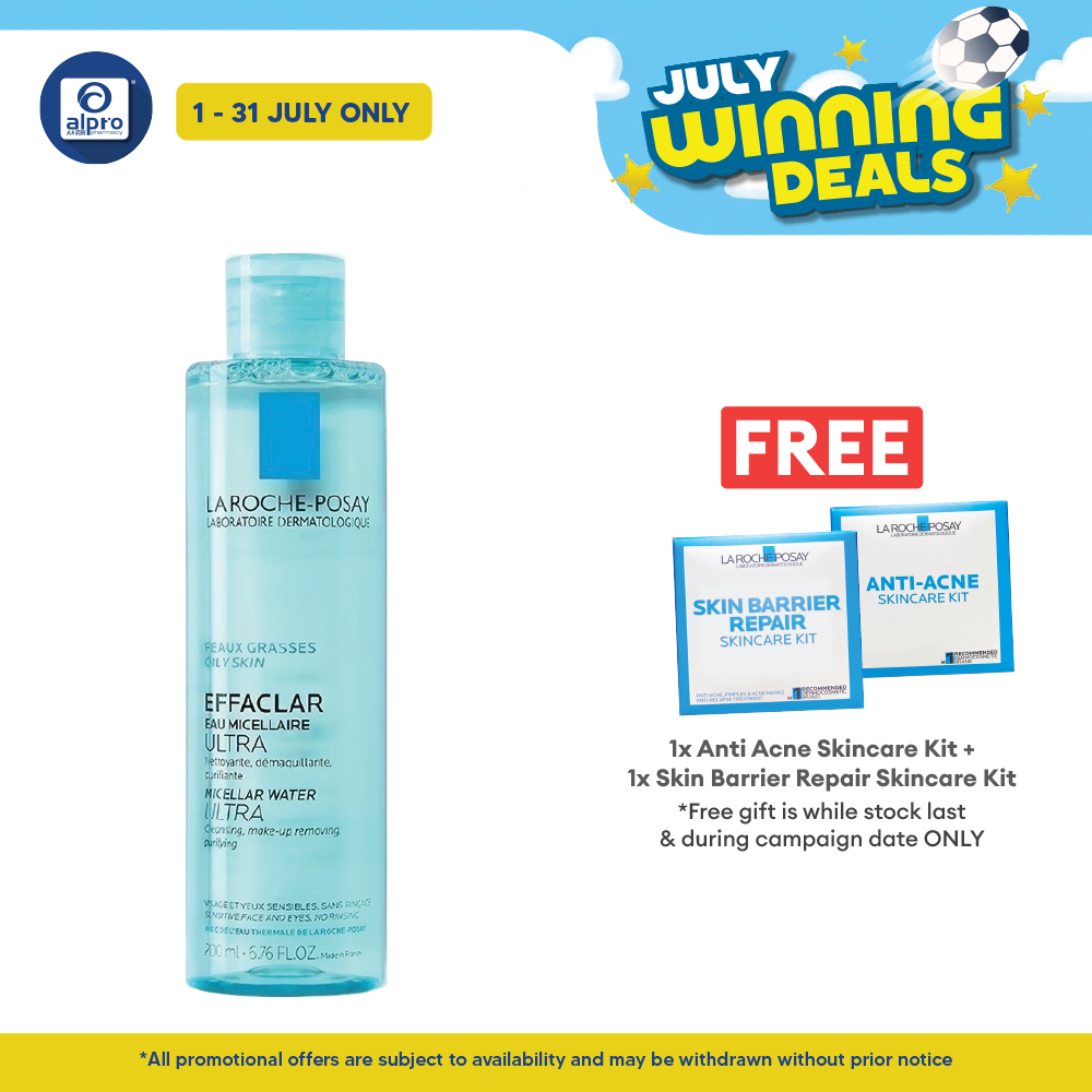 La Roche Posay Effaclar Micellar Water 200ml | Effectively Removes Impurities and Dirt La Roche Posay