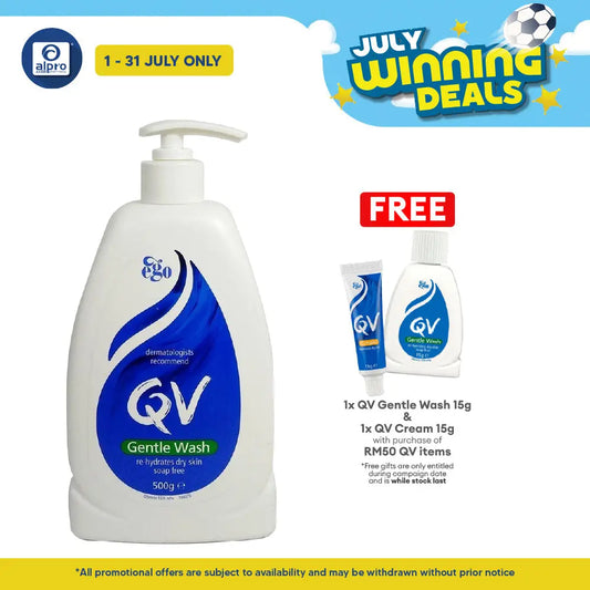 QV Gentle Wash 500ml | Body Wash For Dry To Very Dry Skin QV