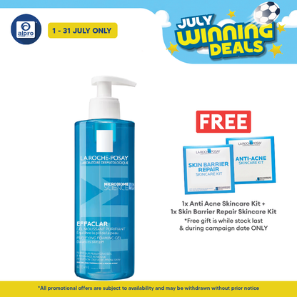 La Roche Posay Effaclar Foaming Gel Cleanser 400ml | For Oily Acne-prone Skin La Roche Posay
