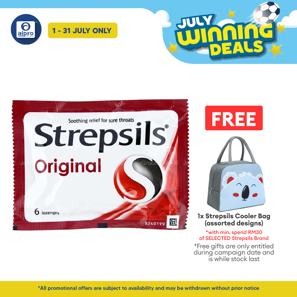 Strepsils Original 6s | Soothing Effective Relief for Throat Strepsils