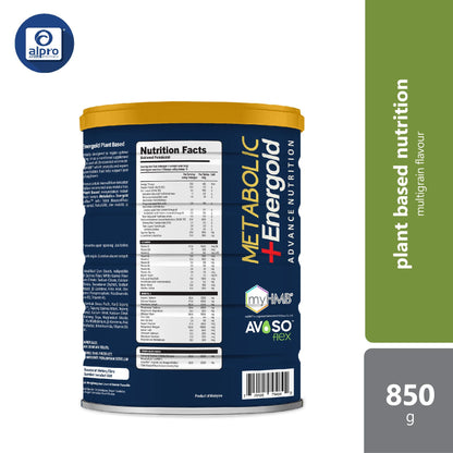 Metabolic + Energold Plant Based 850g | For Muscle Strength & Joint Flexibility Metabolic