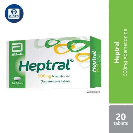 Heptral Tab 500mg 2x10s | Liver Health Abbott OTC, Abbott Surbex