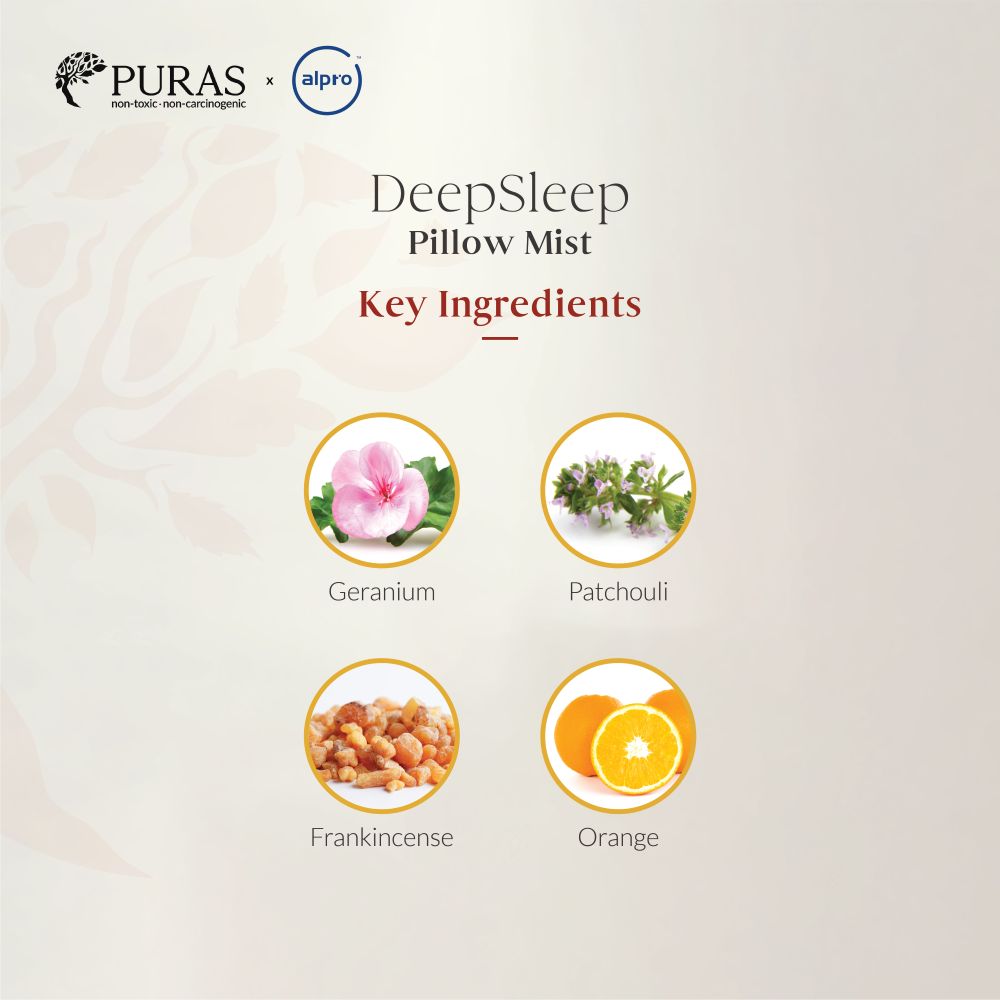 Puras Deepsleep Pillow Mist 55ml | Improves Sleep Quality