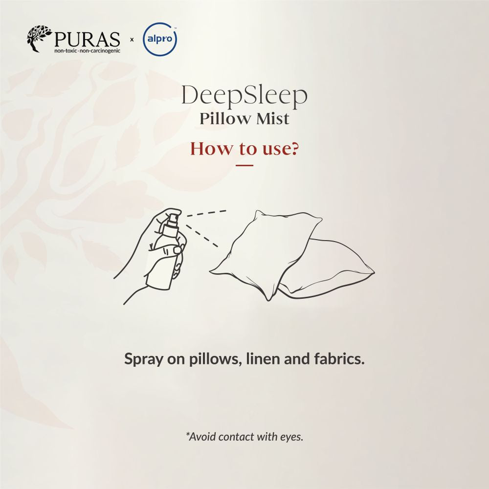 Puras Deepsleep Pillow Mist 55ml | Improves Sleep Quality