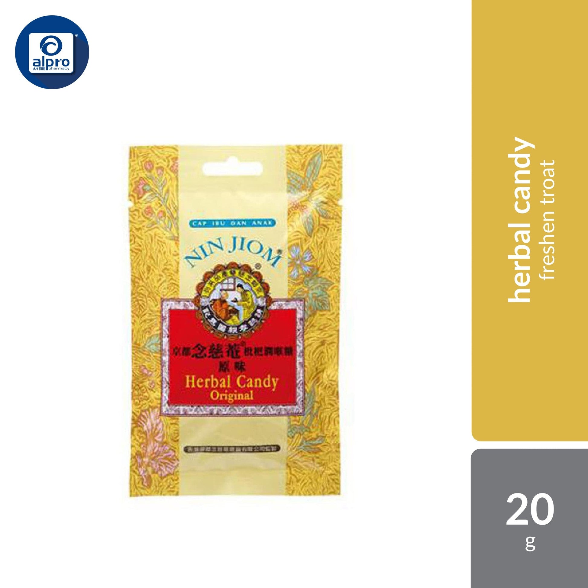 Nin Jiom Herbal Candy Original 20g x 24s Nin Jiom