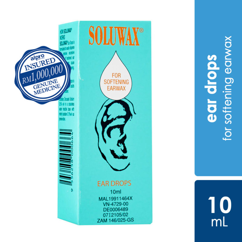 Soluwax Ear Drops 10ml - Alpro Pharmacy