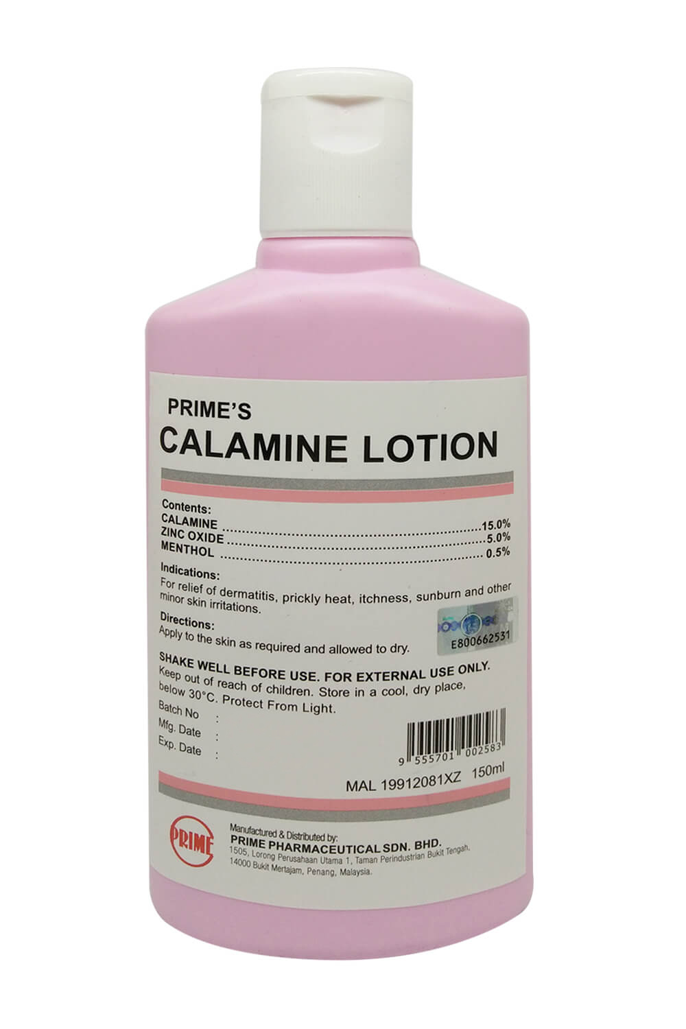 Primes Calamine Lotion 150ml Alpro Pharmacy