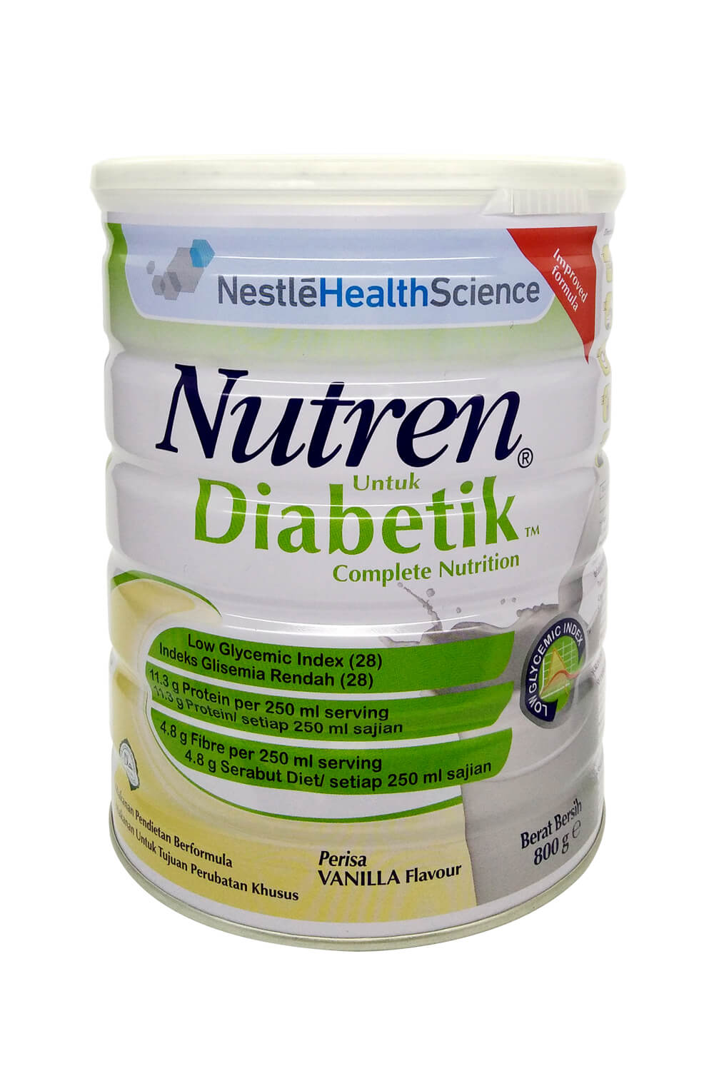 Nestle Nutren Diabetik Complete Nutrition Vanilla (800g) | Alpro Pharmacy