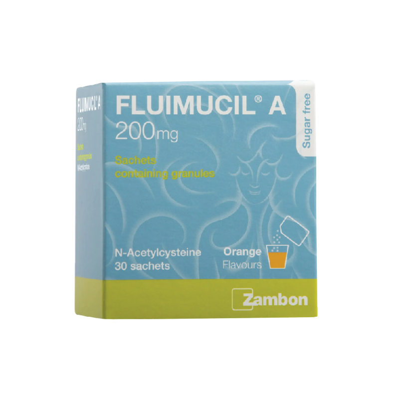 Fluimucil A 200 Sachet 30s - Alpro Pharmacy