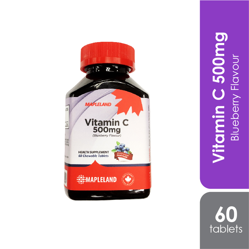 Mapleland Vitamin C 500mg Blueberry Flavour 60s Alpro Pharmacy