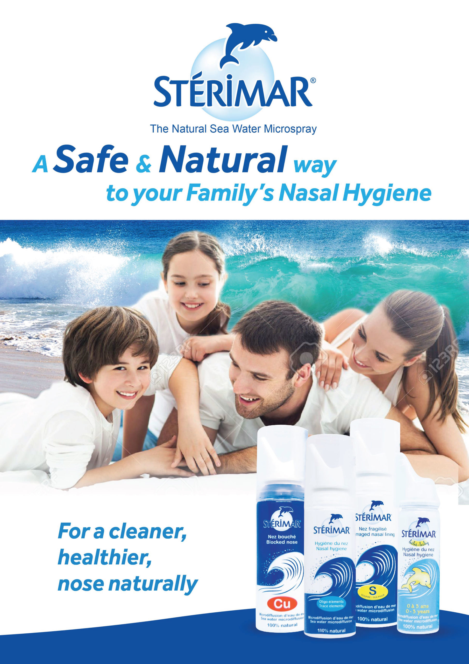 Sterimar 100ml nasal wash, nasal care spray, nasal spray, 0-3 years old  Baby nasal hygiene spray