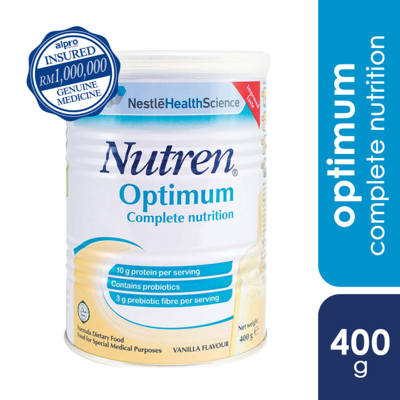 Nestle Nutren Optimum Vanilla 400g - Alpro Pharmacy