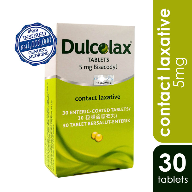 Dulcolax Bisacodyl 5mg 3x10s Alpro Pharmacy