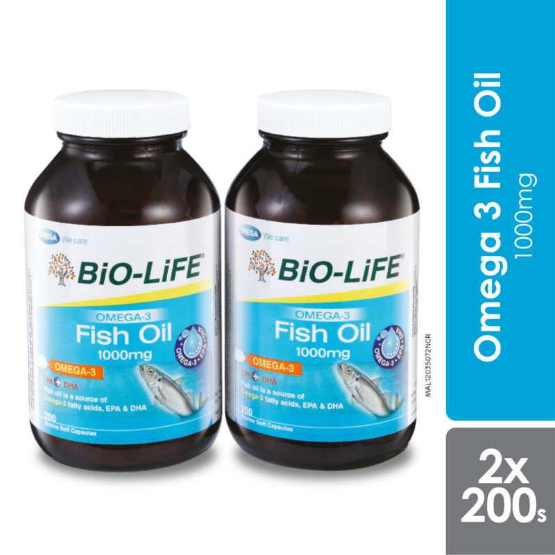 Biolife Omega 3 Fish Oil 1000mg 2x200s Alpro Pharmacy