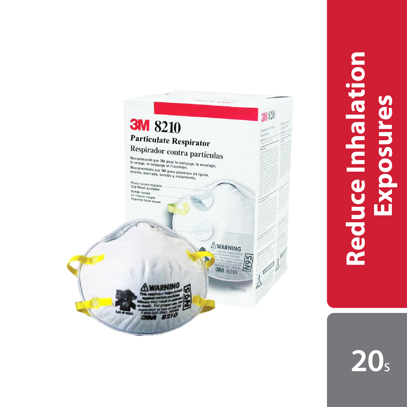 3m 8210 N95 Particulate Respirator 20s - Alpro Pharmacy