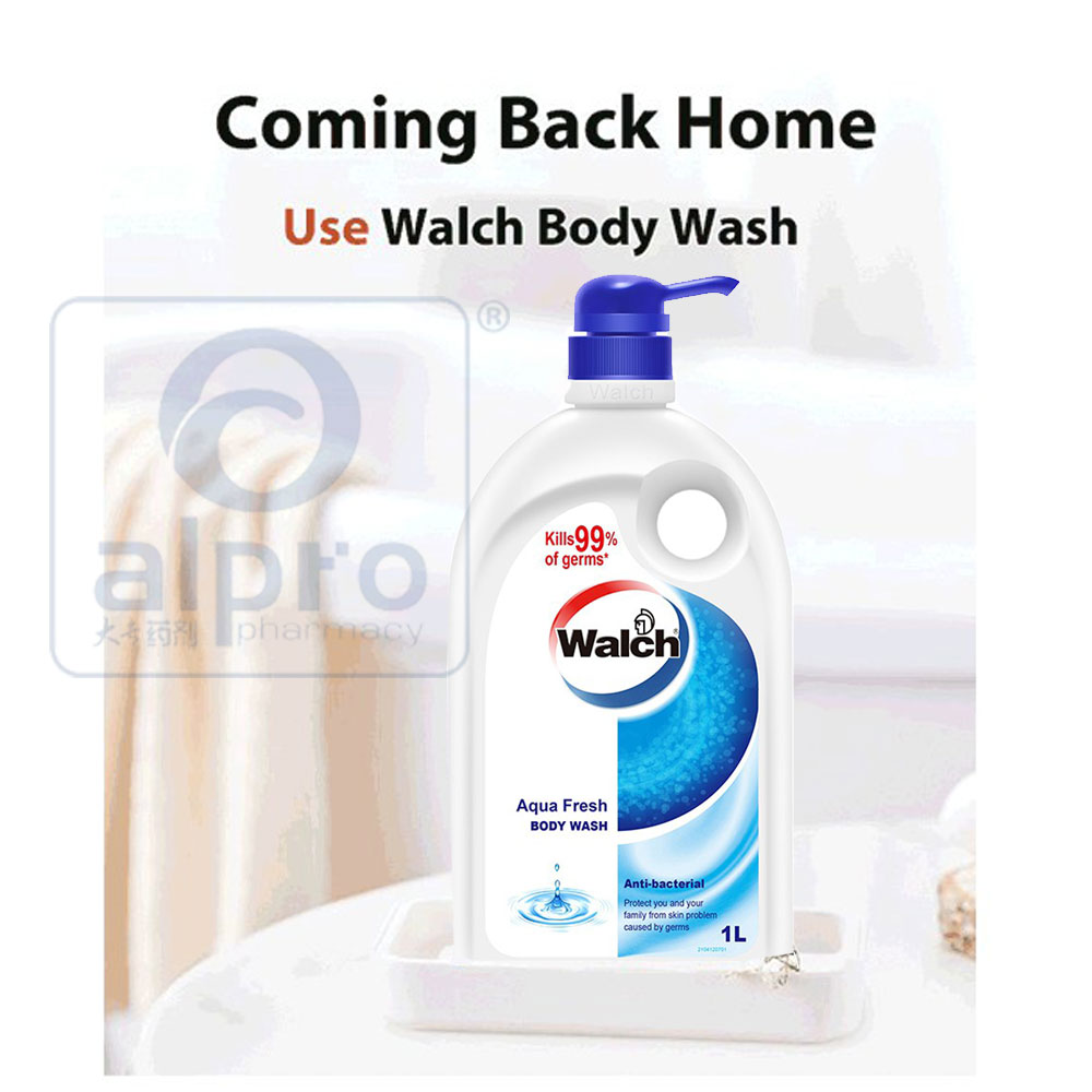 Walch Multi-antibacterial Body Wash 1l - Aqua Fresh - Alpro Pharmacy