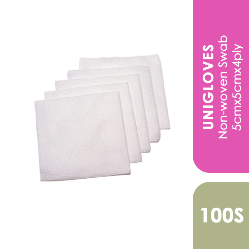 Unigloves Non-woven Swab 5cmx5cmx4ply 100s - Alpro Pharmacy