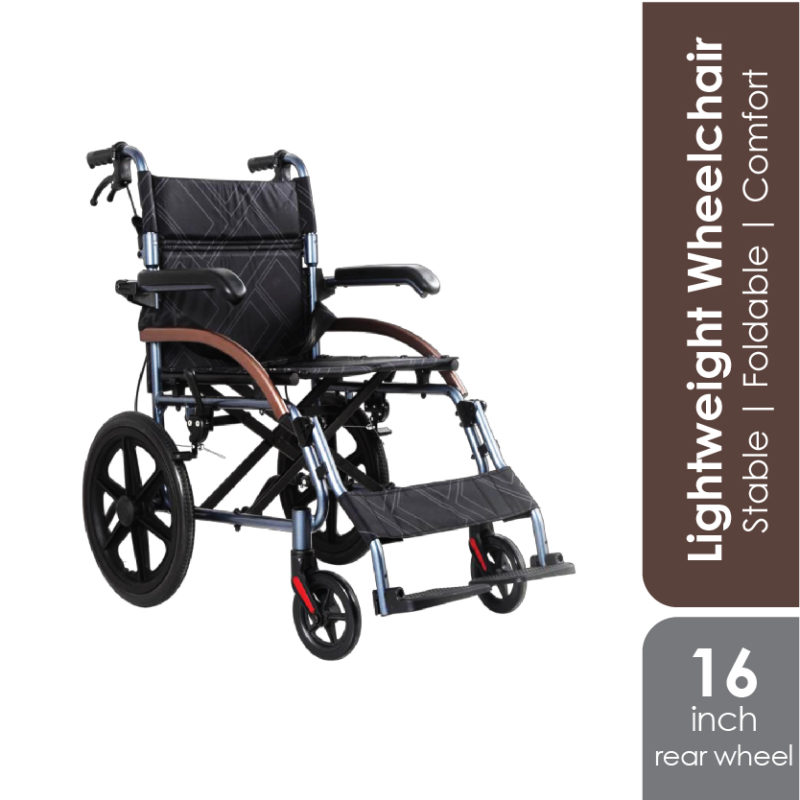 Moven Q05 16 Inch Lightweight Premium Wheelchair | Stable, Foldable ...