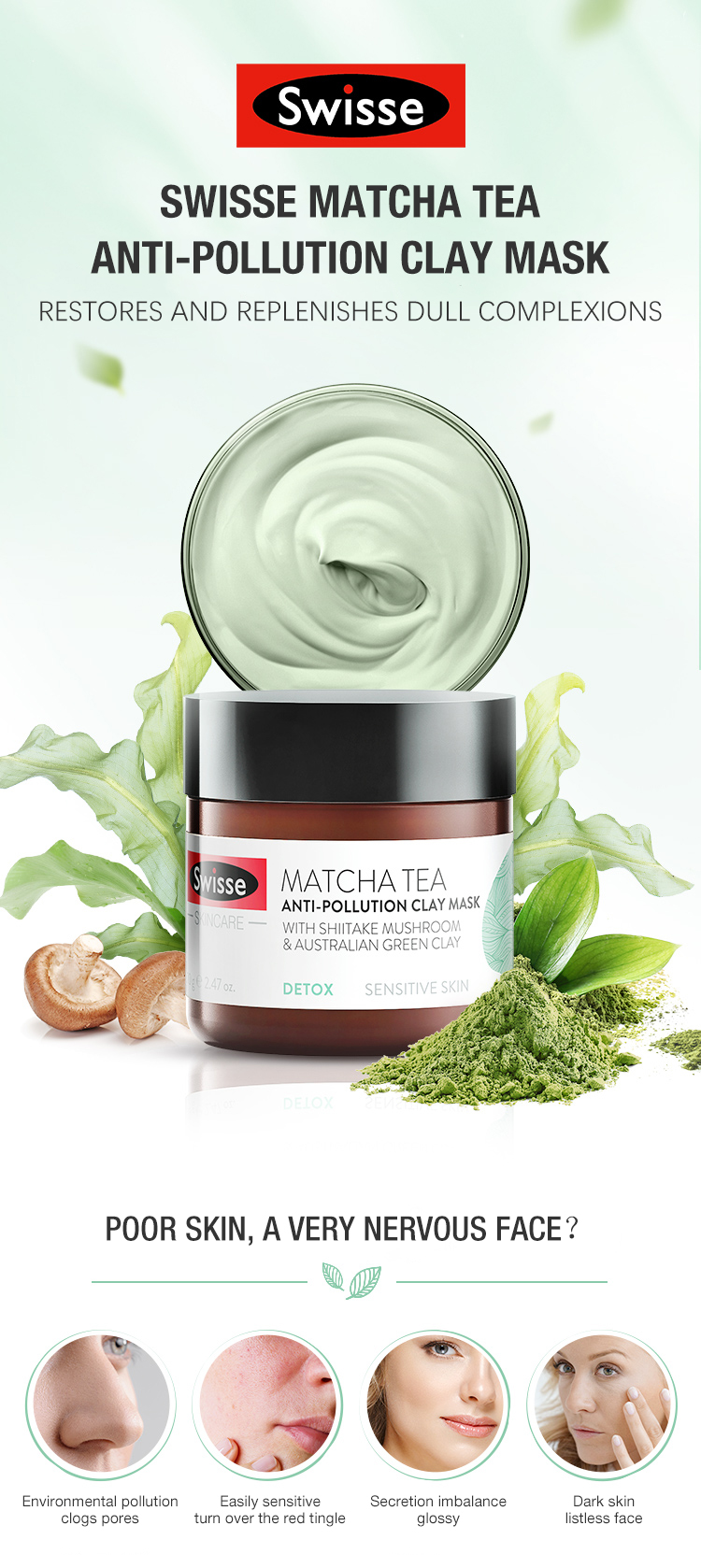 swisse matcha tea mask