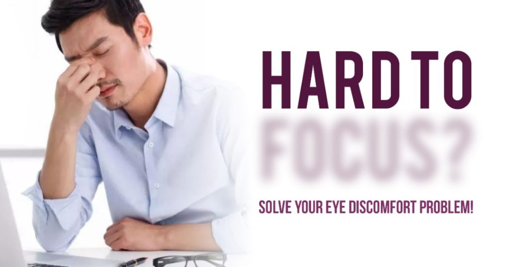 Solve your eye discomfort with Occufocus.