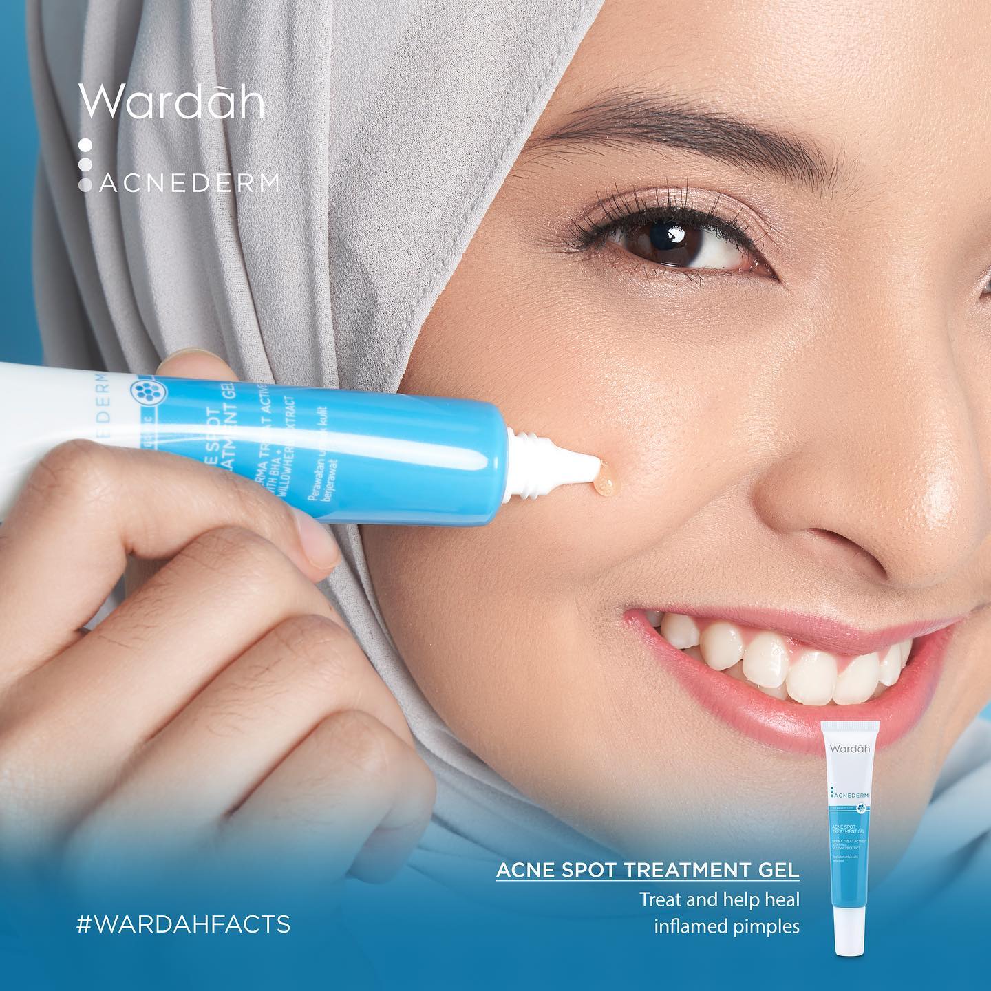 Wardah Acnederm Acne Spot Treatment Gel 15ml - Alpro Pharmacy