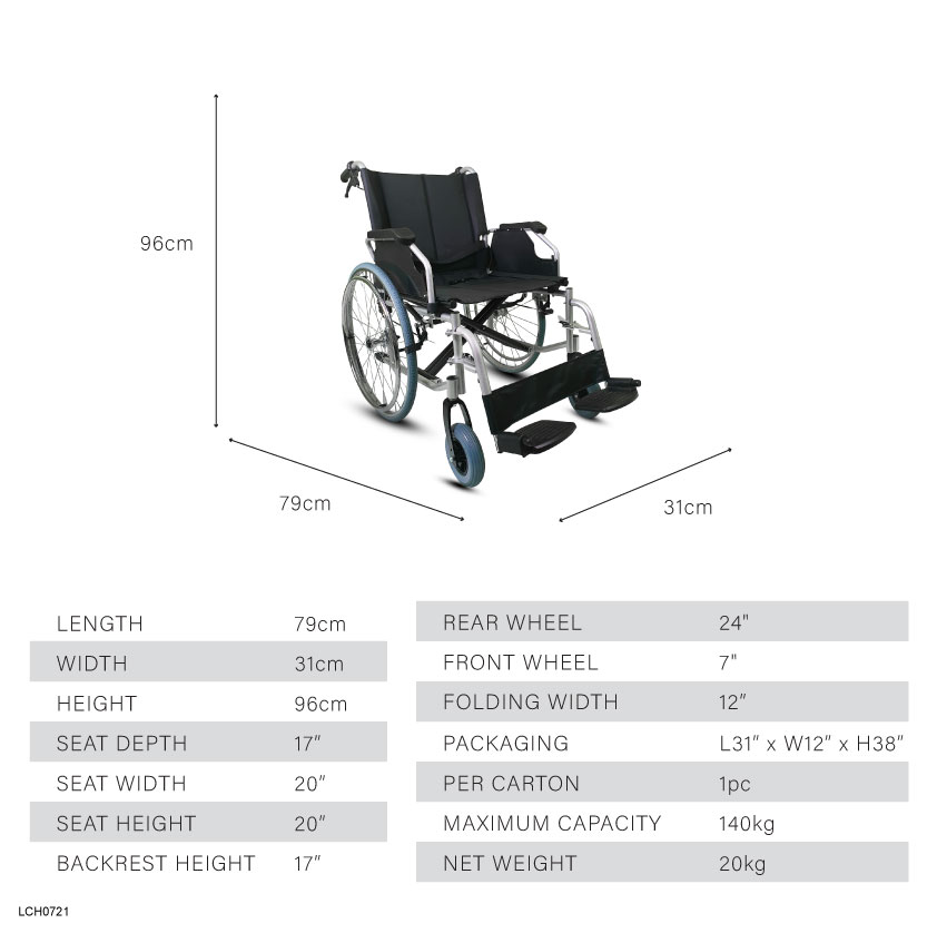 Best Moven Heavy Duty Wheelchair - Alpro Pharmacy