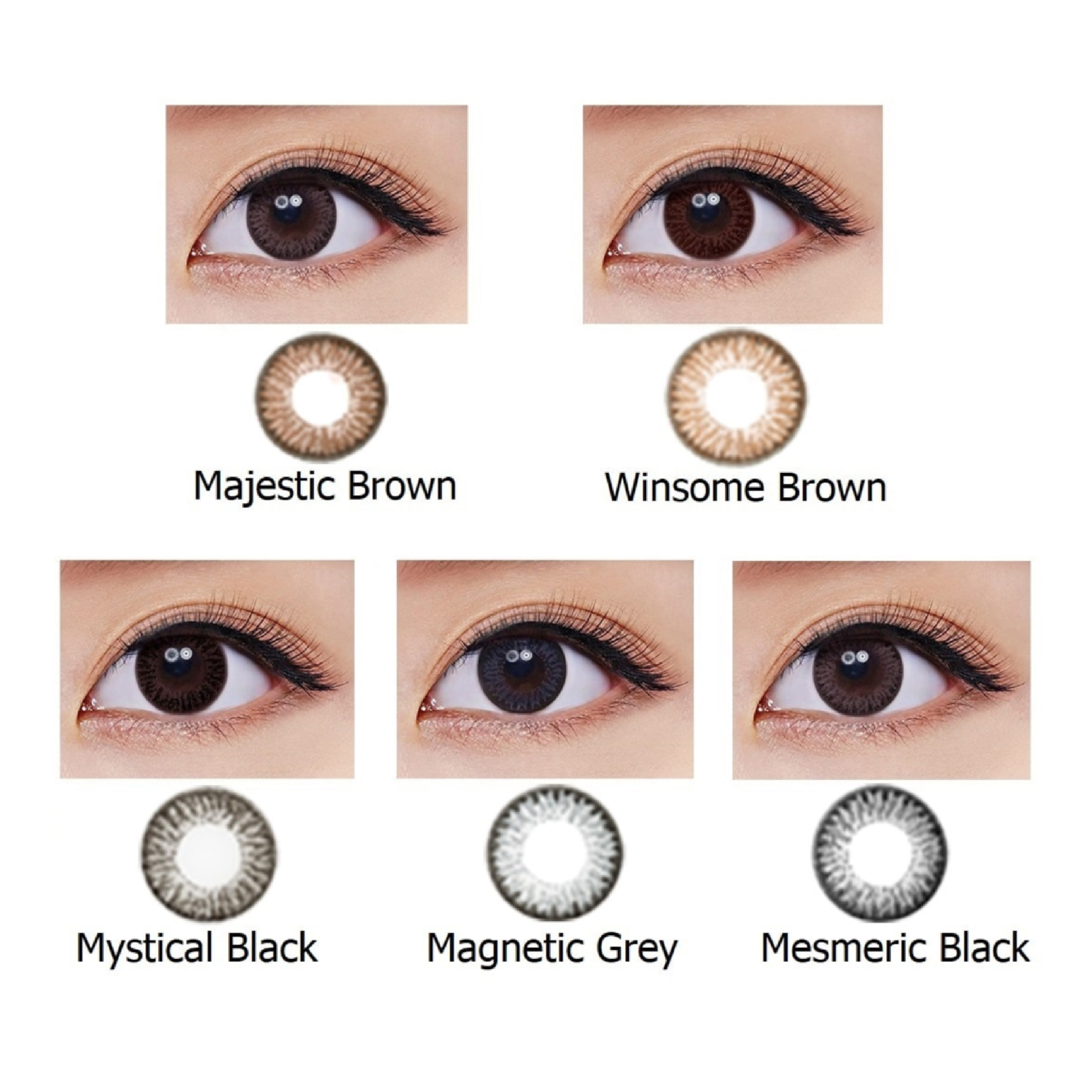 Oculus Freshkon Alluring Eyes 2 S Colour Monthly Contact Lenses Majestic Brown Alpro Pharmacy