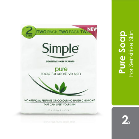 Simple Pure Soap Pack Of 2 Bars