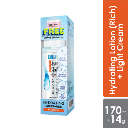Hada Labo Hydrating Lotion (rich) 170ml Free Light Cream 14g
