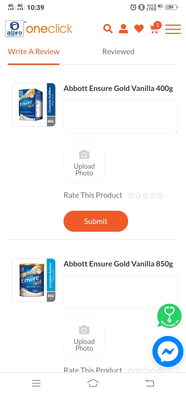 Abbott Ensure Gold Vanilla 850g | Complete Nutrition - Alpro Pharmacy