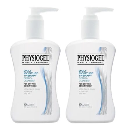 Physiogel Daily Moisture Therapy Dermo Cleanser 2x500ml With Free