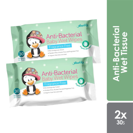 Anakku Anti-bacterial Wet Tissue 2x30s