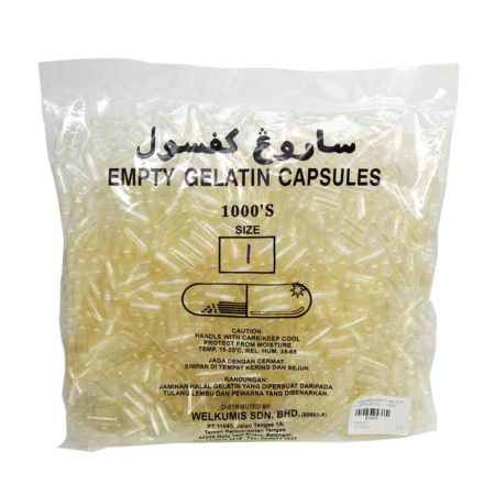 Empty Gelatin Capsules No.1 1000s