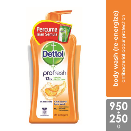 Dettol Shower Gel Re-energize 950ml + 250ml