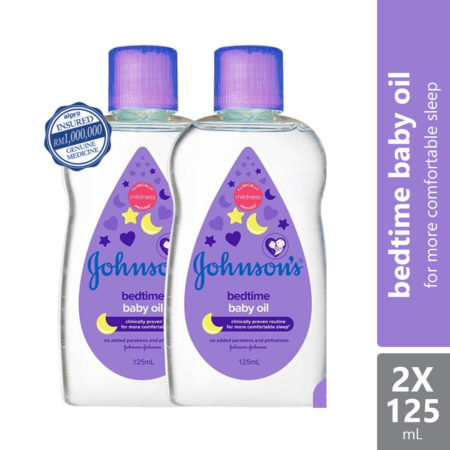 Johnsons Baby Bedtime Oil 125ml 2s