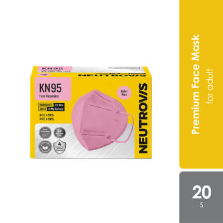 Neutrovis Kn95 (ballet Pink) Face Respirator 20s