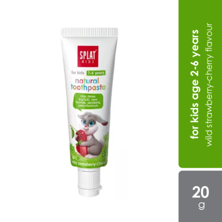 Splat Kids 2-6 Years Toothpaste 20ml | Strawberry-cherry Flavor [exp: Sep-22]