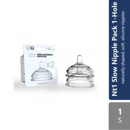 Comotomo Nt1 Slow Nipple Pack 1-hole