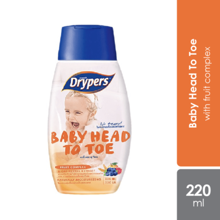 Drypers Baby Head To Toe 220ml Fruit