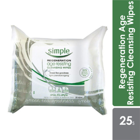 Simple Regeneration Pore Refining Cleansing Wipes 25s