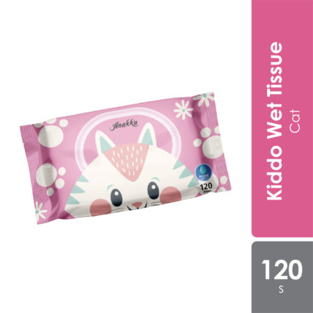 Anakku Kiddo Wet Tissue Cat 120s