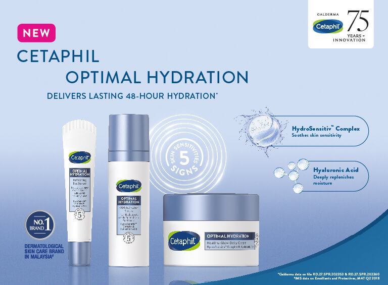 Cetaphil Optimal Hydration Refreshing Eye Serum 15mL | Brightens and Smooths the Skin