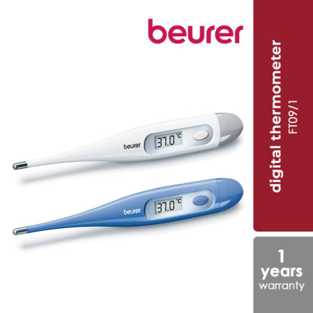 Beurer Ft09/1 Digital Thermometer For Oral, Axillary & Rectum | 1 Year Warranty