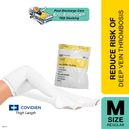 Covidien Ted Anti-embolism Stocking 3416lf Size M Regular | Thigh Length