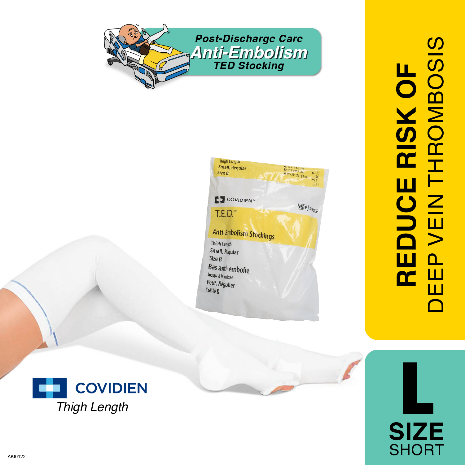 T.E.D. Anti-Embolism Stockings, Large / Regular MK